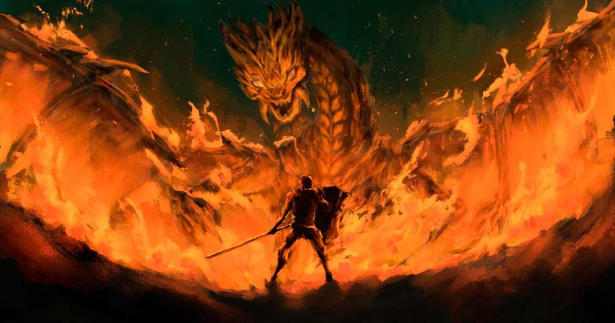 The Saga of the Völsungs features Norse hero Sigurd hunting the dragon Fafnir. Source: Wachirawit / Adobe Stock