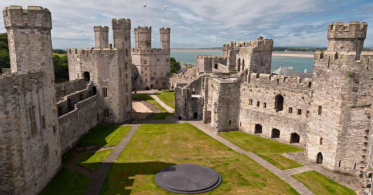 Caernarfon Castle, Wales. Source: peresanz / Adobe Stock.