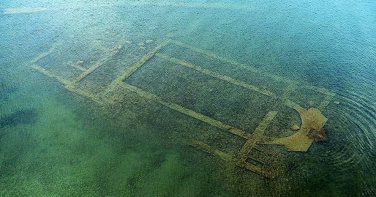 The submerged St. Neophytos Basilica, Nicaea, Turkey.