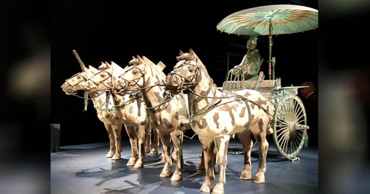 Bronze Chariot & Horses w/ Coachman ―Qin Dynasty, 221-206 BC