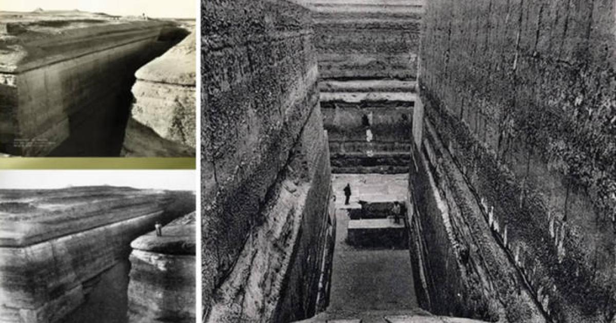 Images of Zawyet El Aryan from the time of the excavation by Alessandro Barsanti.