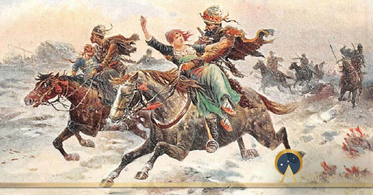 Kurdish Warriors by Frank Feller (1898) (Public Domain)