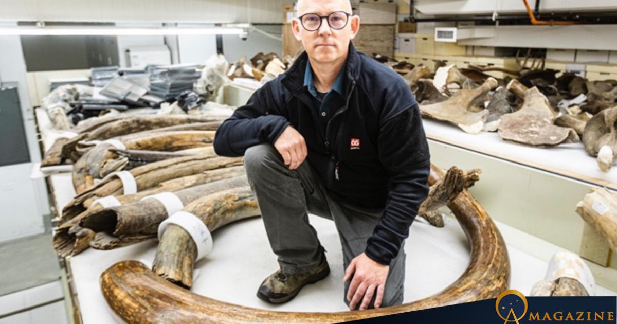 Dr. Matthew Wooller, leader of the Adopt a Mammoth project and Director of the Stable Isotope Facility at the University of Alaska Fairbanks. 