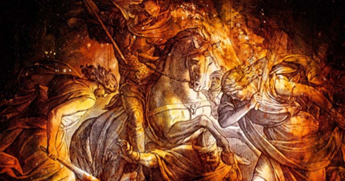 Representation of the biblical war mentioned on the altar inscription. Source: fluenta / Adobe Stock.