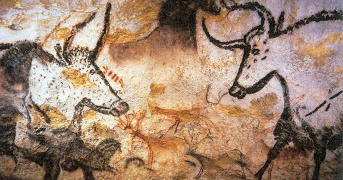 Aurochs in a Lascaux cave animal painting.