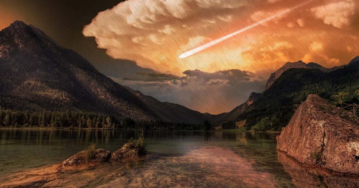 A foreboding comet crossing the sky. Ancient comet sightings were often linked to important, and sometimes frightening, events in the minds of those who witnessed them.