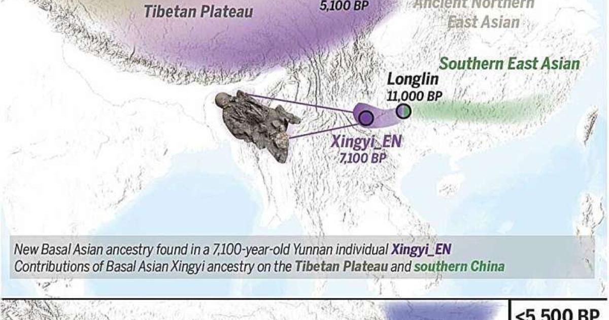 Population migration, replacement, and the preservation of deeply diverged ancestry in southern East Asia