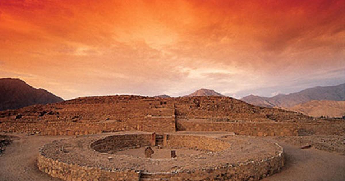 The ancient site of Canal in Peru