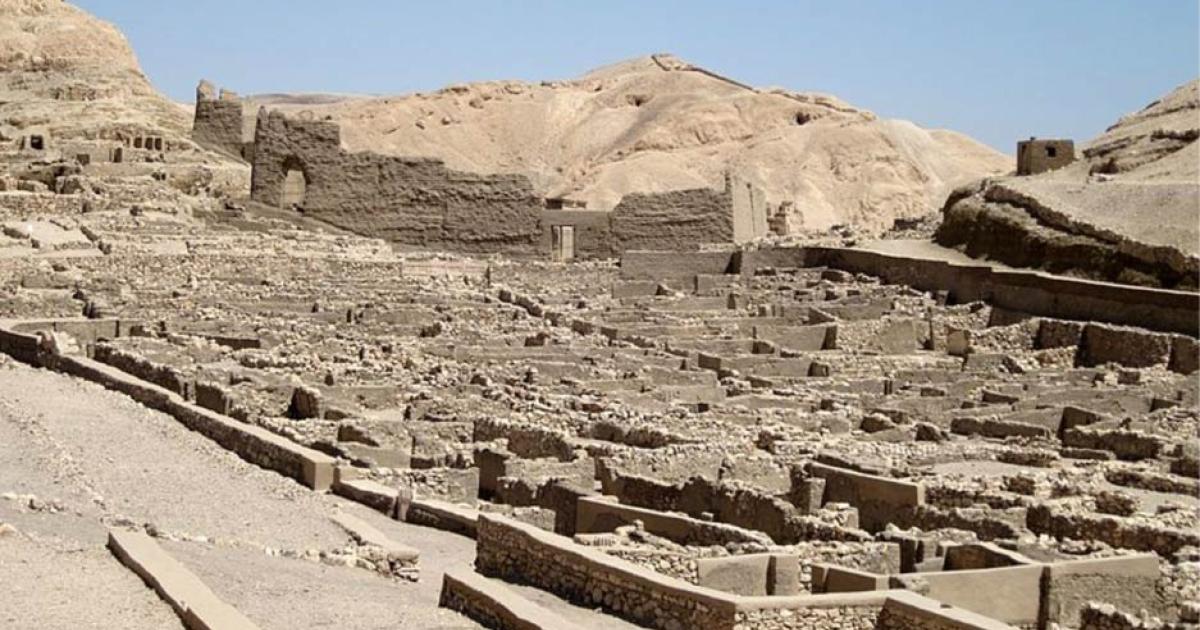 The ancient village of Deir el-Medina in Egypt