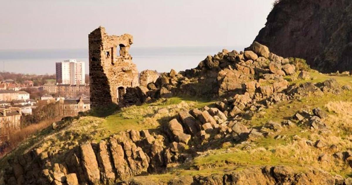 The medieval ruins of St Anthony’s Chapel