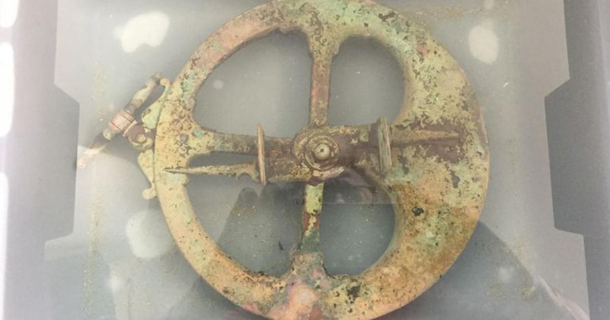 The 16th century astrolabe recovered from Bay of Biscay in Galicia, Spain. Source: La Voz de Galicia