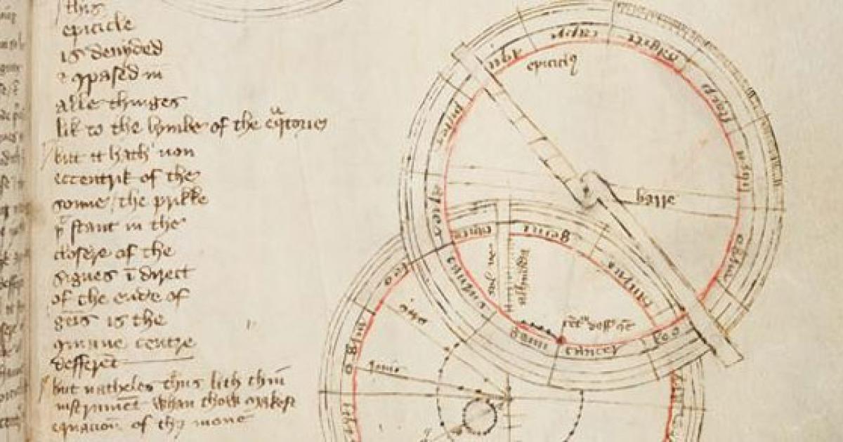 600-year-old astronomical sketch 