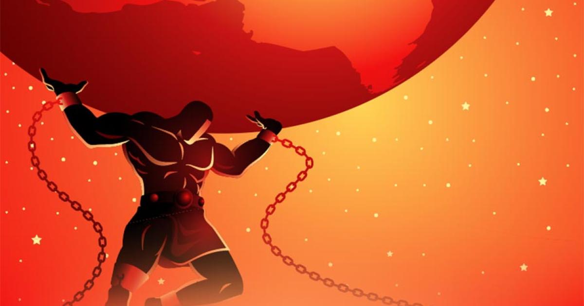 Atlas was tasked with supporting the world on his shoulders. Source: rudall30 / Adobe Stock.