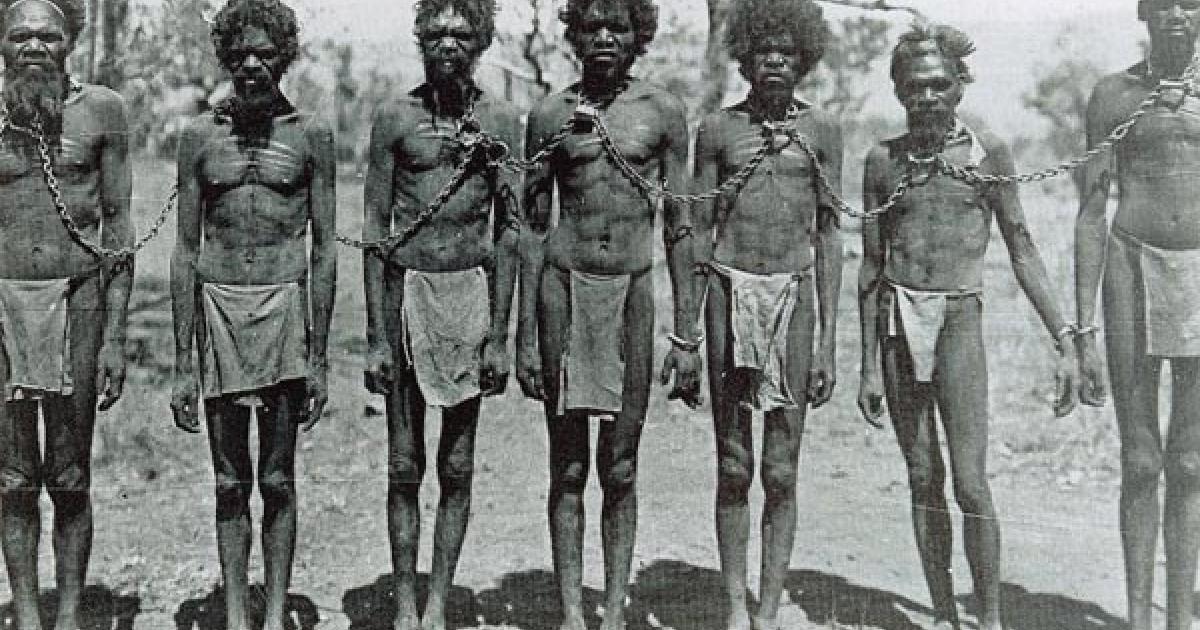 Aboriginals Chained - Australia