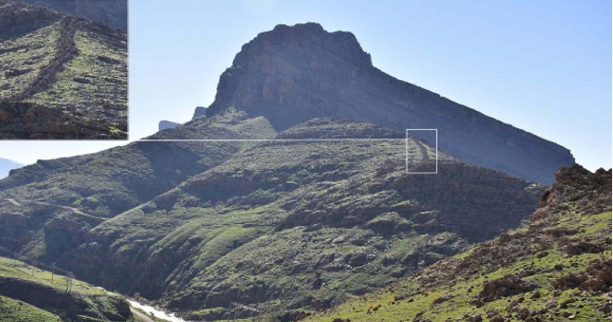 Location of the Gawri Wall in Salmaneh Mount, south-east of Bamu mountain. Source: S. Alibaigi / © Antiquity Publications Ltd, 2019 