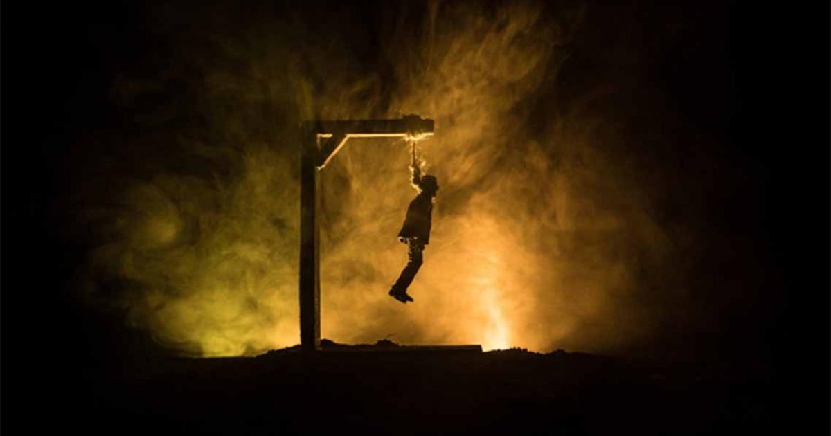 Man hanging from an execution rope, a very technical method of execution. 	Source: zef art / Adobe Stock