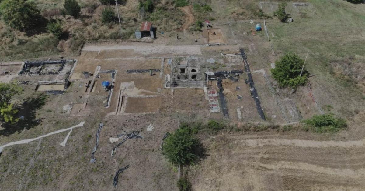 A view of the excavation in Macerata