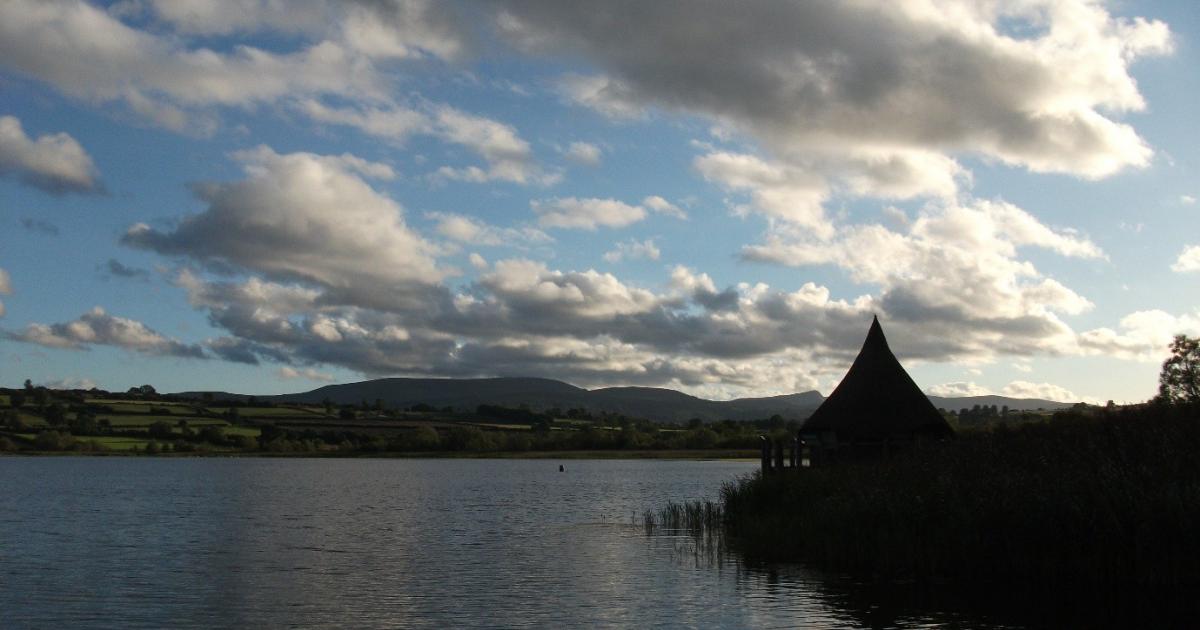 Llangorse Lake in South Wales,