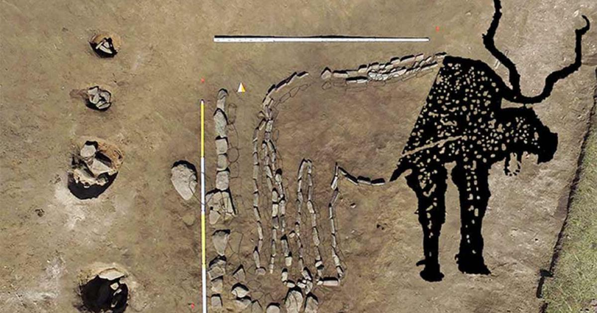 Bronze Age Bull Geoglyph Found In Siberia Is A First
