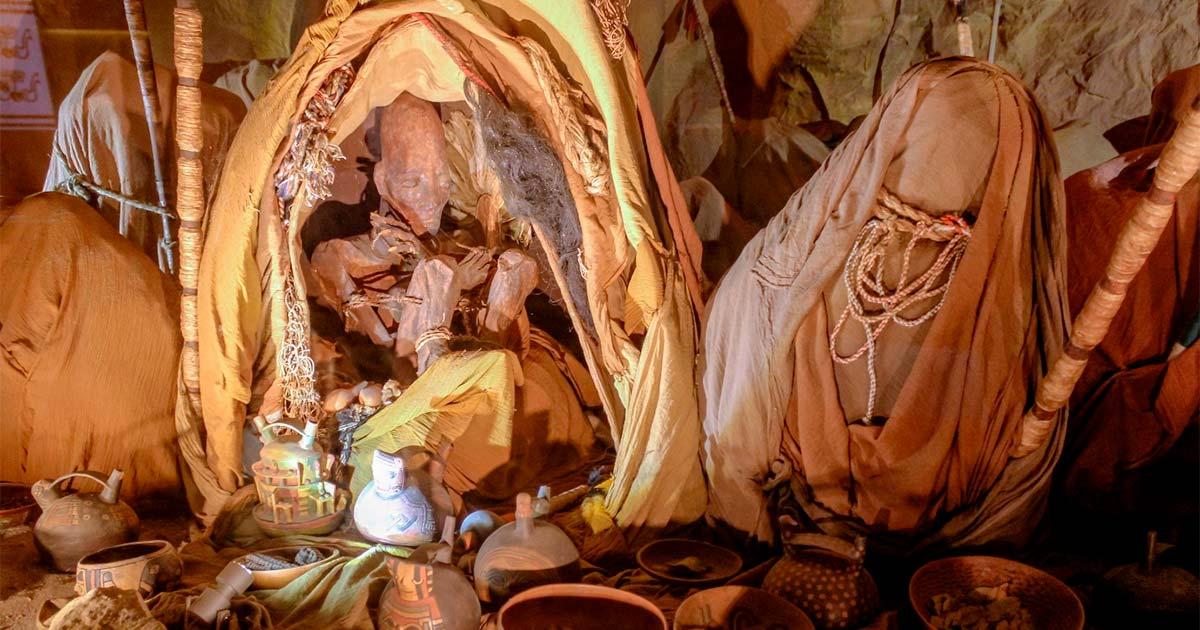 Peruvian mummy bundles, representational. Source: Bayamin / Adobe Stock.