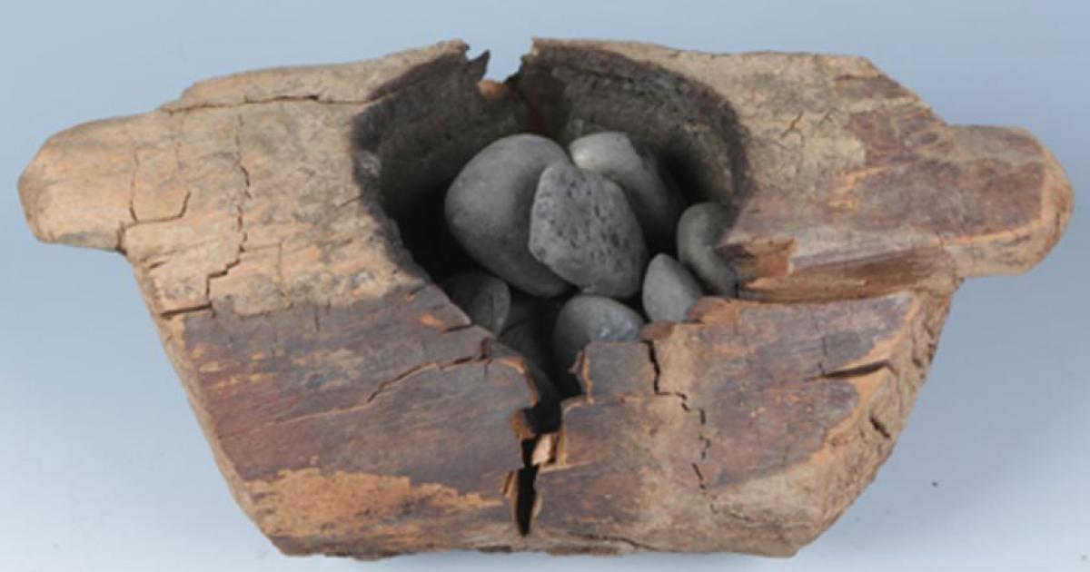 Wooden brazier used for recreational cannabis use. Source: Xinhua Wu / Science Advances