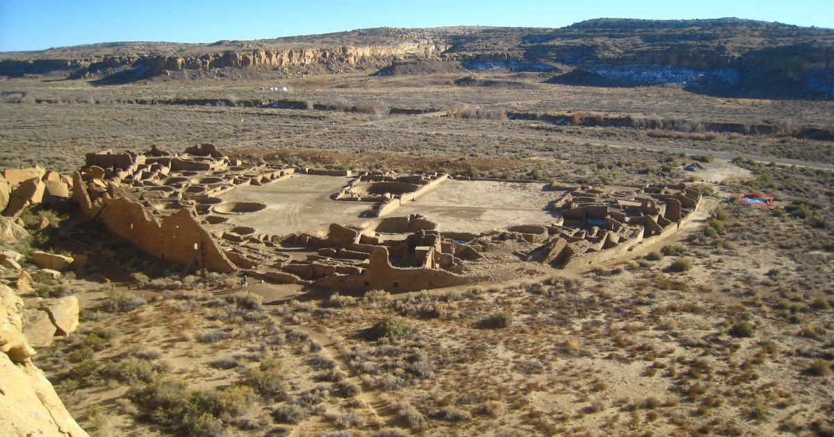Pueblo Bonito in Chaco Canyon National Historical Park in NW New Mexico.