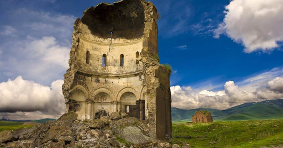 Church ruins at the “Ghost City” of Ani