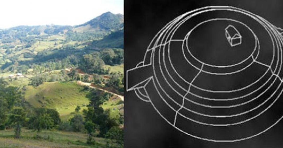 5,500-year-old ceremonial center and circular pyramid in Peru