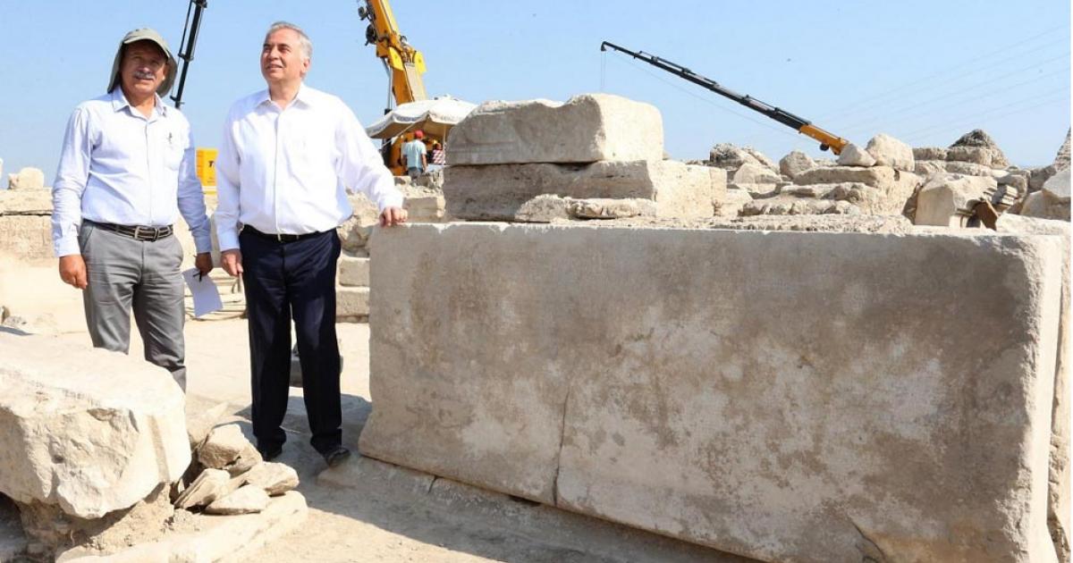 The code of laws controlling and protecting the ancient Turkish city of Laodicea’s water supply were carved into this marble block.