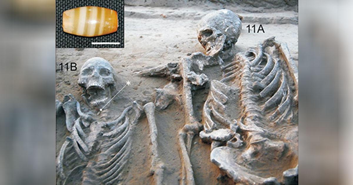The first clear example of an ancient Harappan couple burial. 