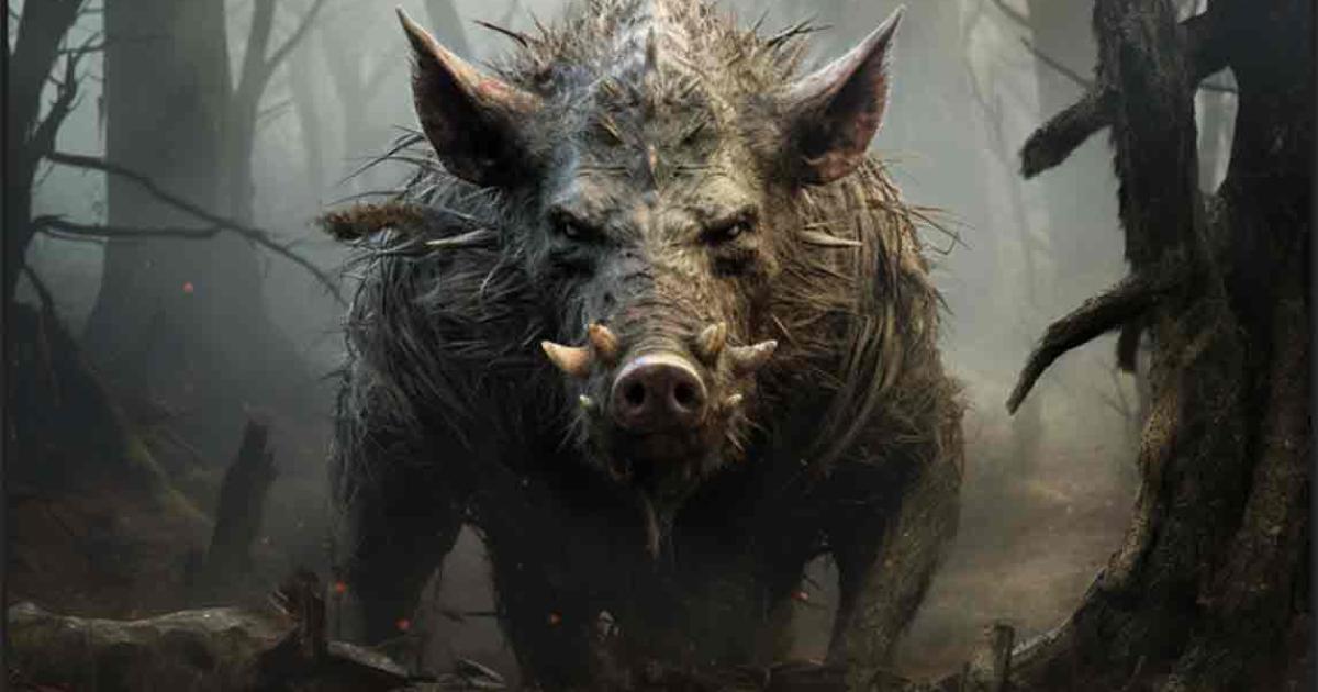 AI image of a wild boar representing the Crommyonian Sow. 	Source: yod67/Adobe Stock