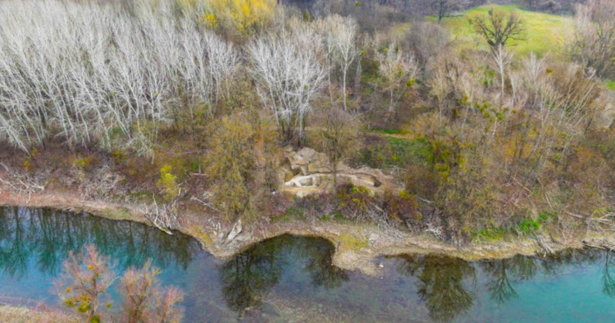 The “Desolate Castle” along the Danube in Austria, hidden in the trees.