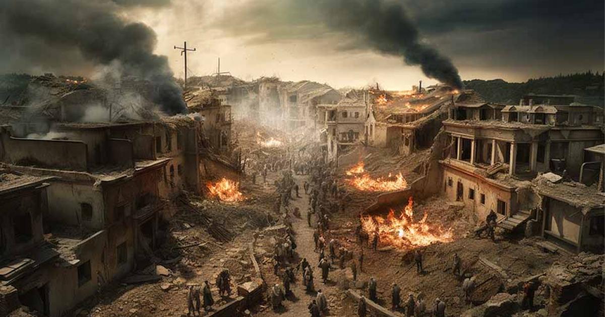 Representational image of the Babylonian destruction of Jerusalem. Source: Ryan / Adobe Stock