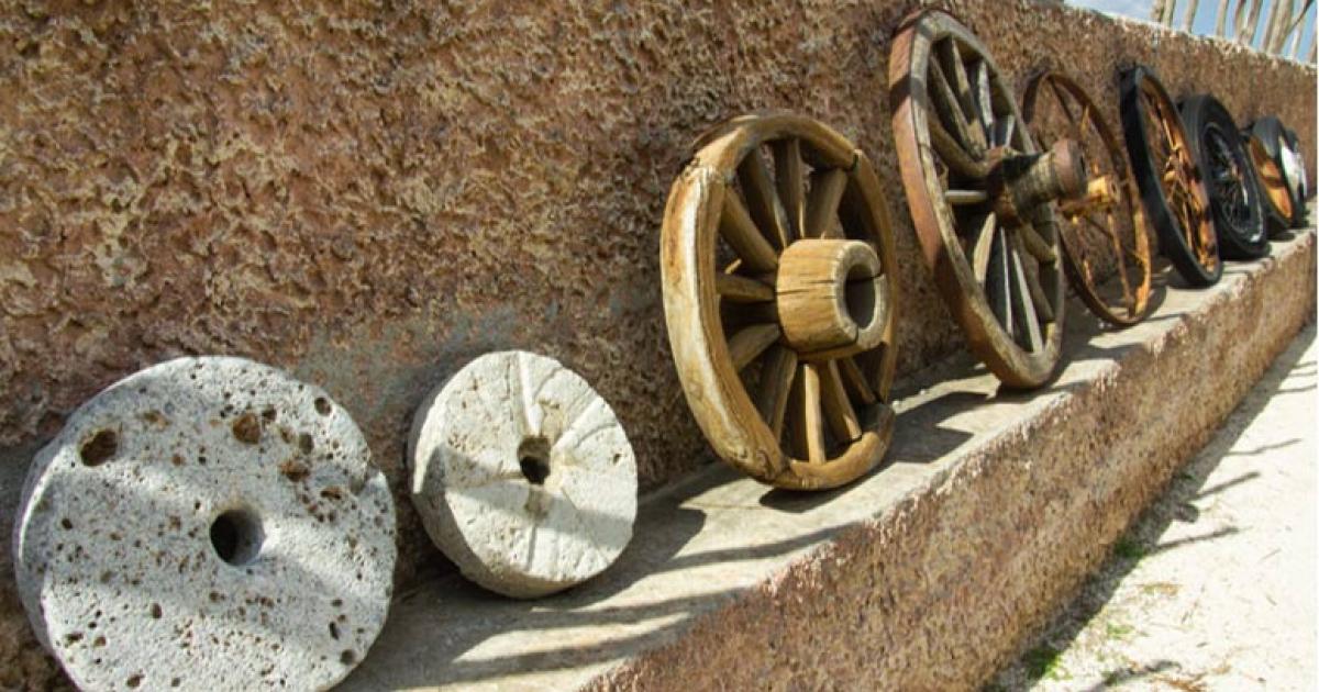 : Invention of the wheel, in earliest forms. Source: KosshkaMebiusa/Adobe Stock