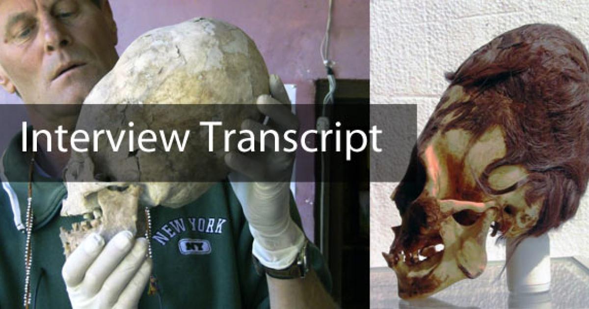 Elongated Skull in Paracas - Interview transcript