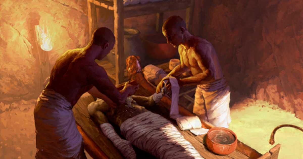 Embalming scene in underground chamber. Source: © Nikola Nevenov / Nature