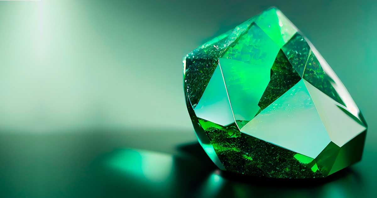 The emerald is known as the gemstone of lovers. Source: Balazs / Adobe Stock