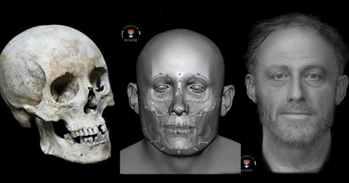 The facial reconstruction of Context 958 