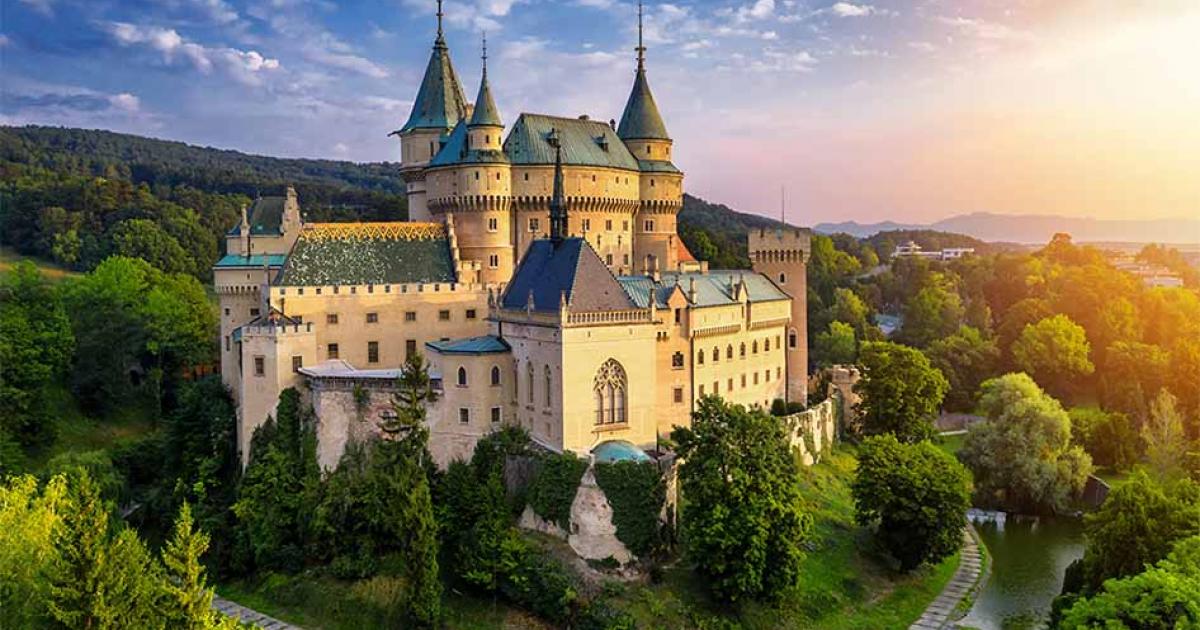 The medieval Bojnice castle in Slovakia is one of many real-life fairytale castles in Europe. Source: radu79 / Adobe Stock