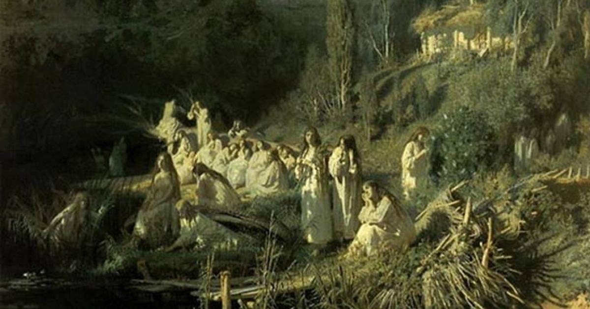 Vilas and rusalkas were dangerous female spirits, souls of young women who had died prematurely