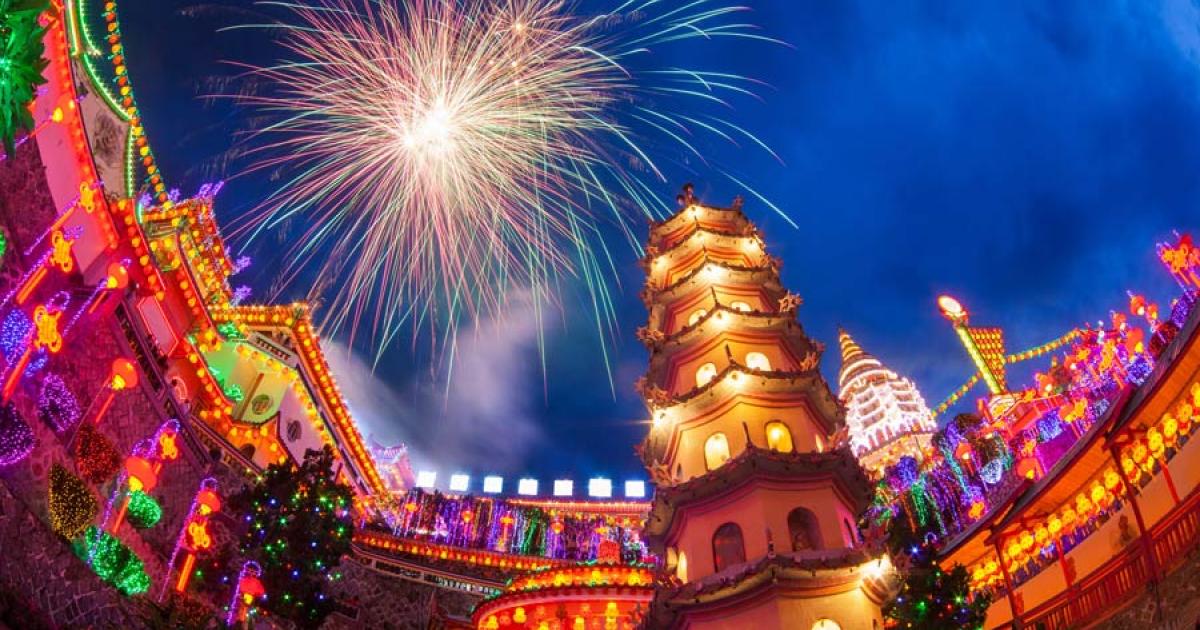 Fireworks are popular in New Year's traditions around the world