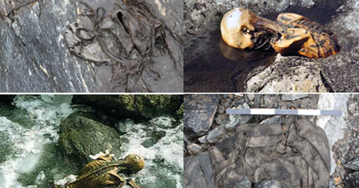 Ancient artifacts from melting glaciers