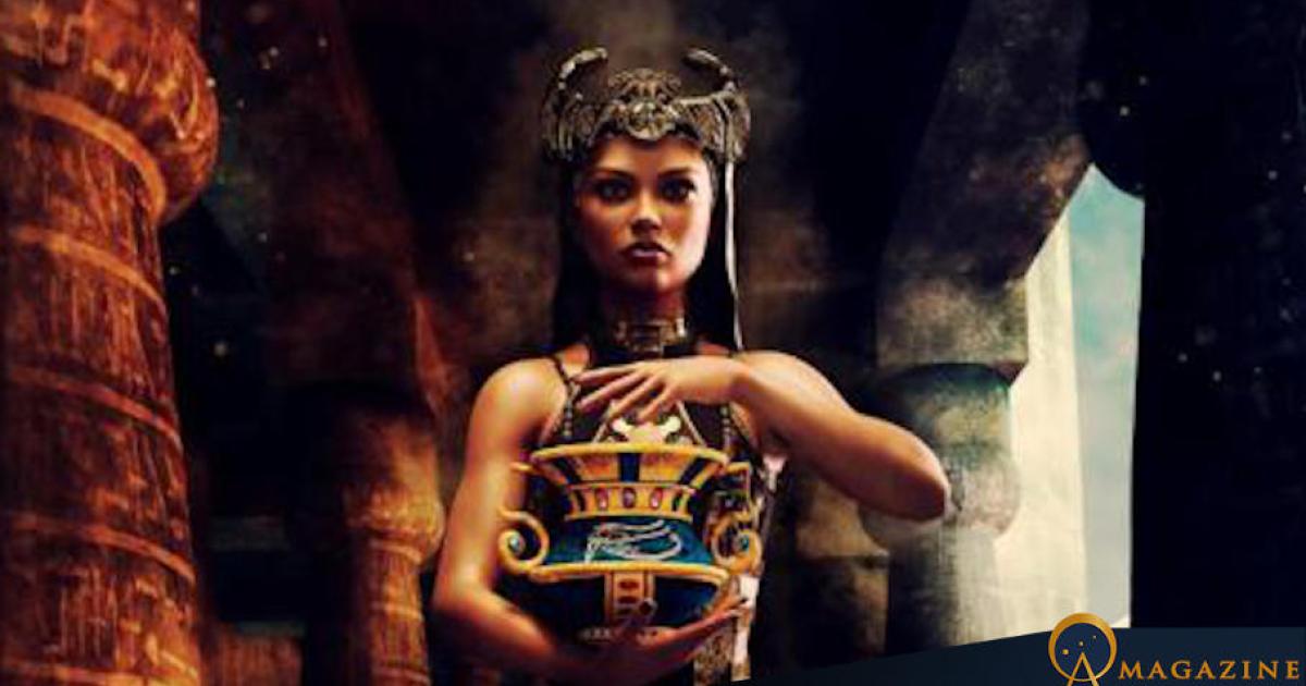 AI image of ancient Egyptian sorceress. 