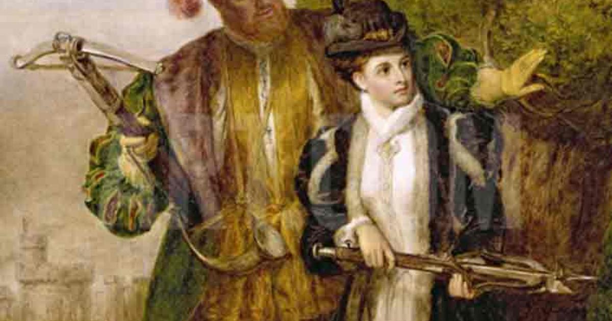King Henry and Anne Boleyn Deer shooting in Windsor Forest by William Powell Frith, 1903. Source: Public Domain