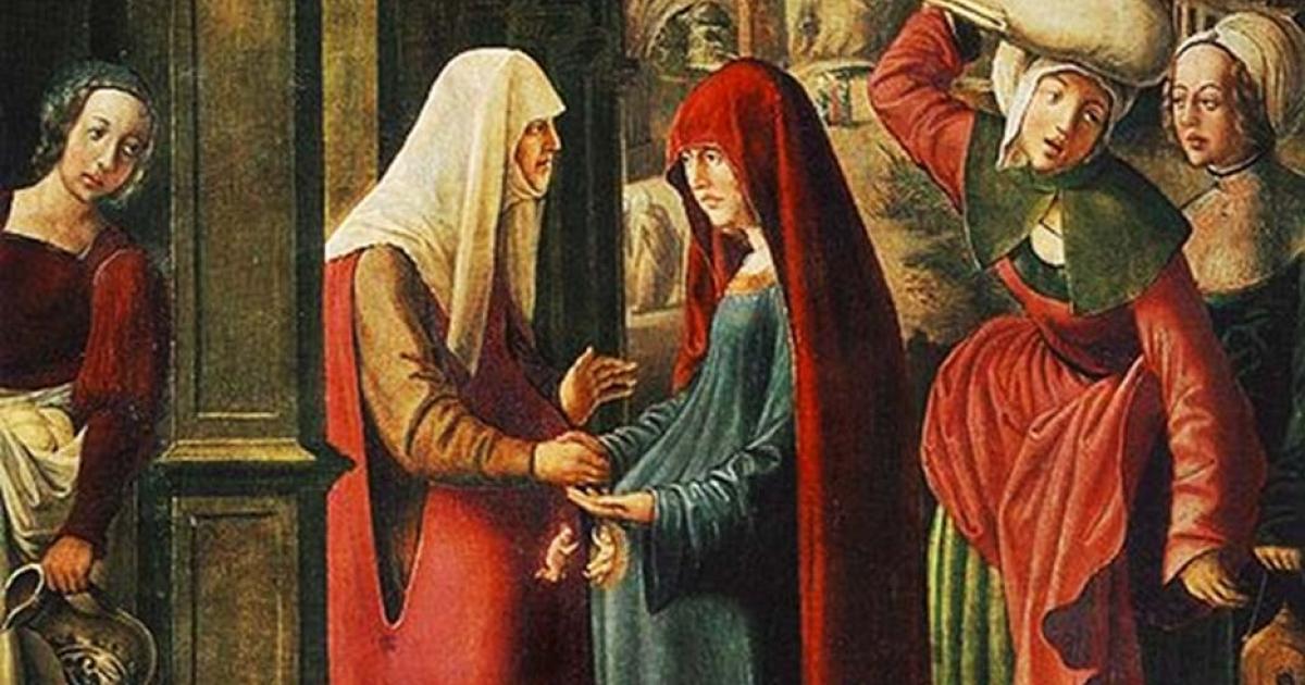 'Meeting of Mary and Elisabeth’ by Marx Reichlich. (Deriv.)