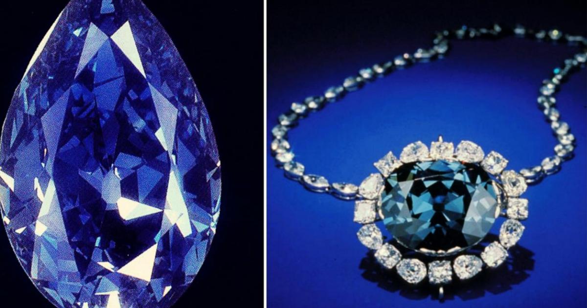 The Tereshchenko and Hope Diamonds, two rare, blue, and world famous diamonds.