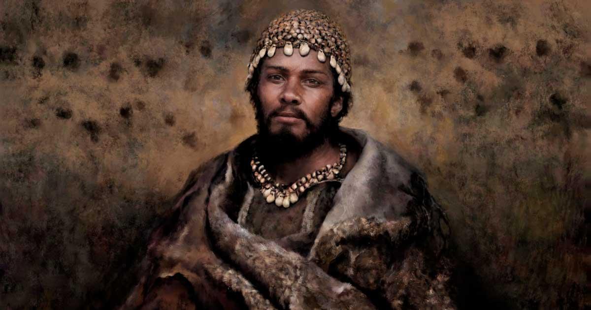 Reconstruction of a hunter-gatherer associated with the Gravettian culture (32,000-24,000 years ago), inspired by the archaeological findings at the Arene Candide site (Italy). Source: Tom Bjoerklund/Nature