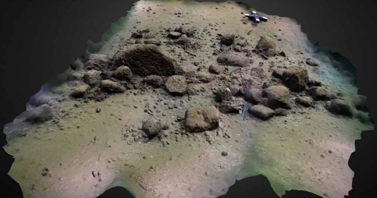 Section of a Stone Age megastructure in the Bay of Mecklenburg, Germany. Source: Philipp Hoy/PNAS