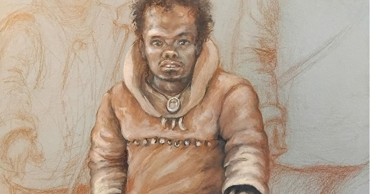 Reconstruction of Romito 2, a 16-year-old teenager with a form of dwarfism who lived 11,000 years ago in southern Italy.
