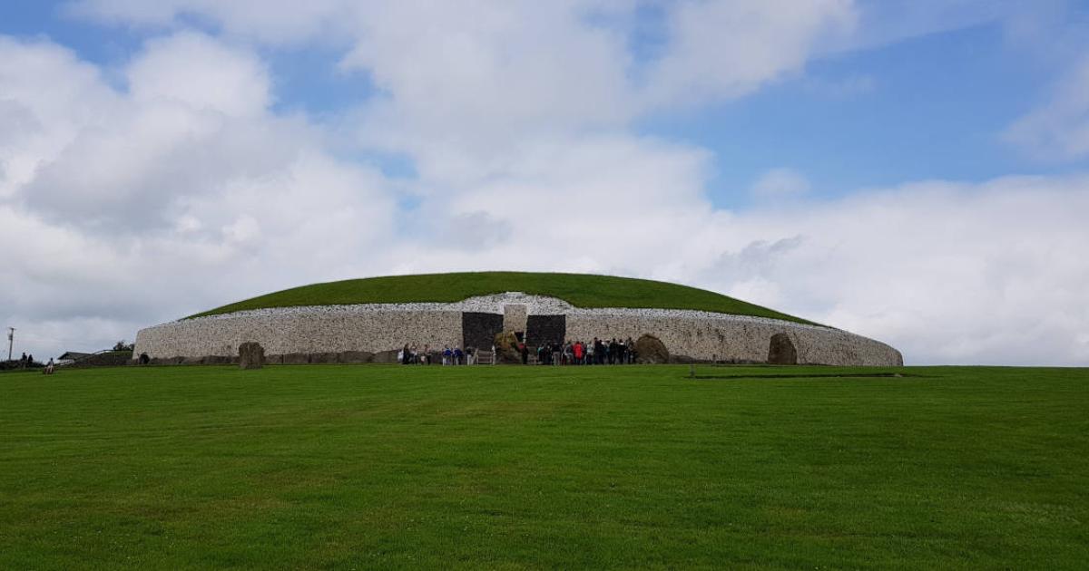 Newgrange passage tomb at Brú na Bóinne complex, a World Heritage site.